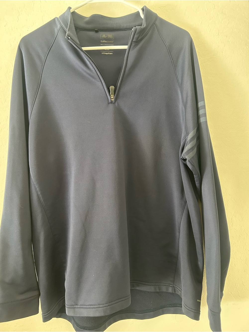 adidas Men's Navy Half-Zip Performance Sweater